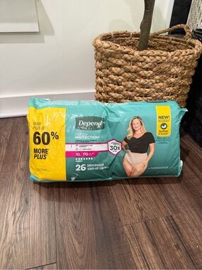 Depend Fresh Protection Adult Diapers, Incontinence & Postpartum Bladder XL 26